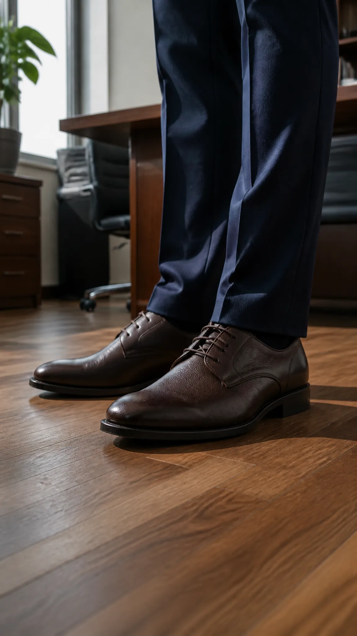 Derby Shoes With Cushioned Insoles