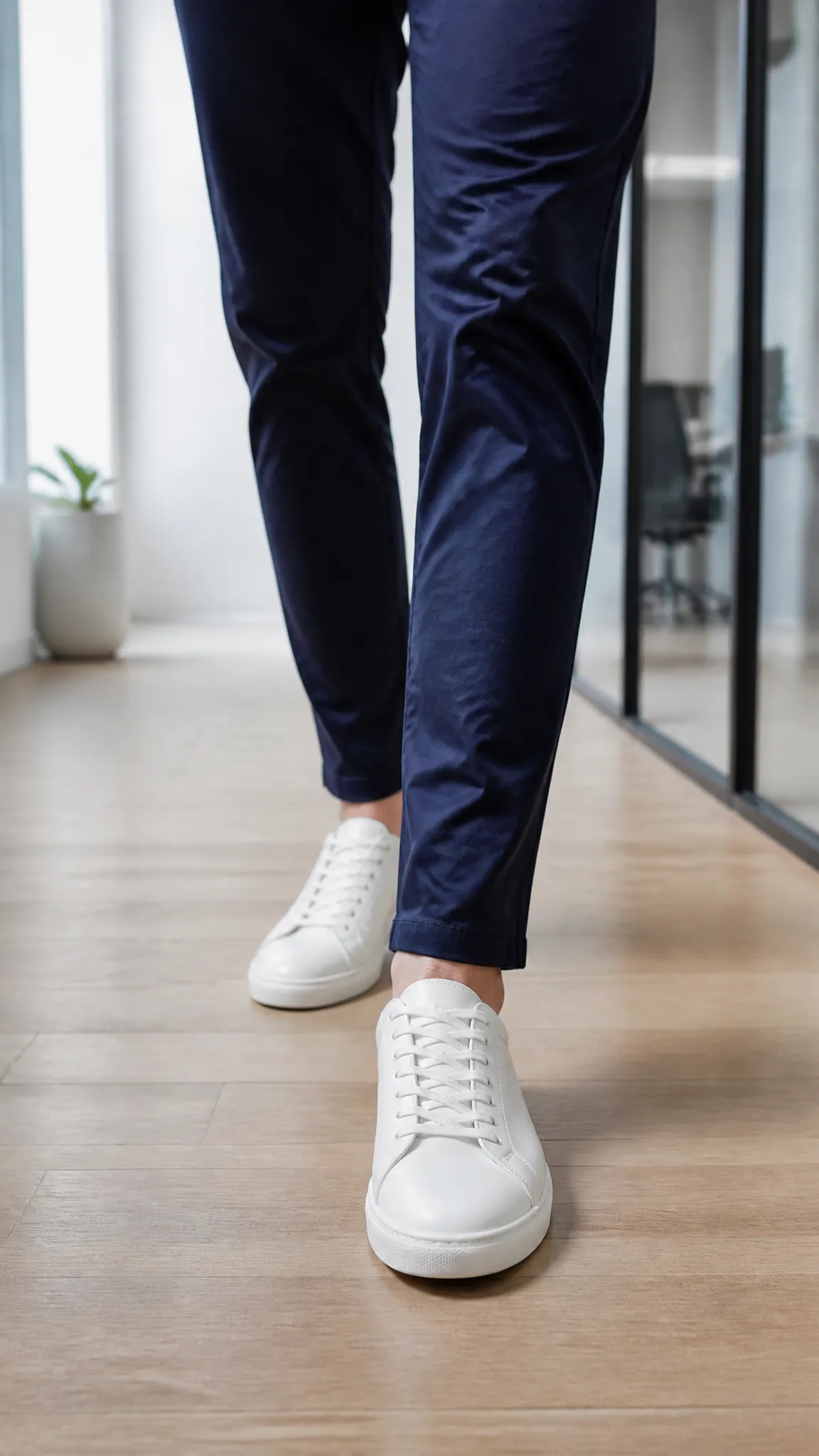 Dress Sneakers in Full-Grain Leather
