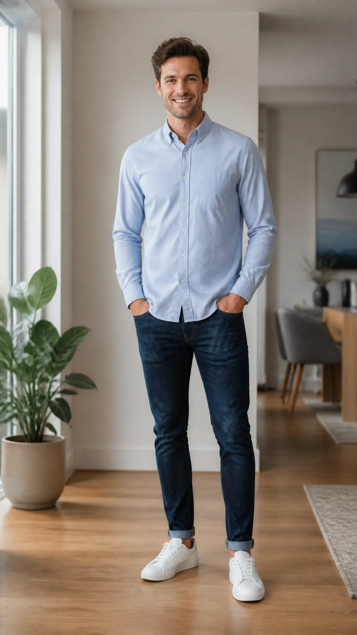 Uniqlo Oxford Slim-Fit Long-Sleeve Shirt