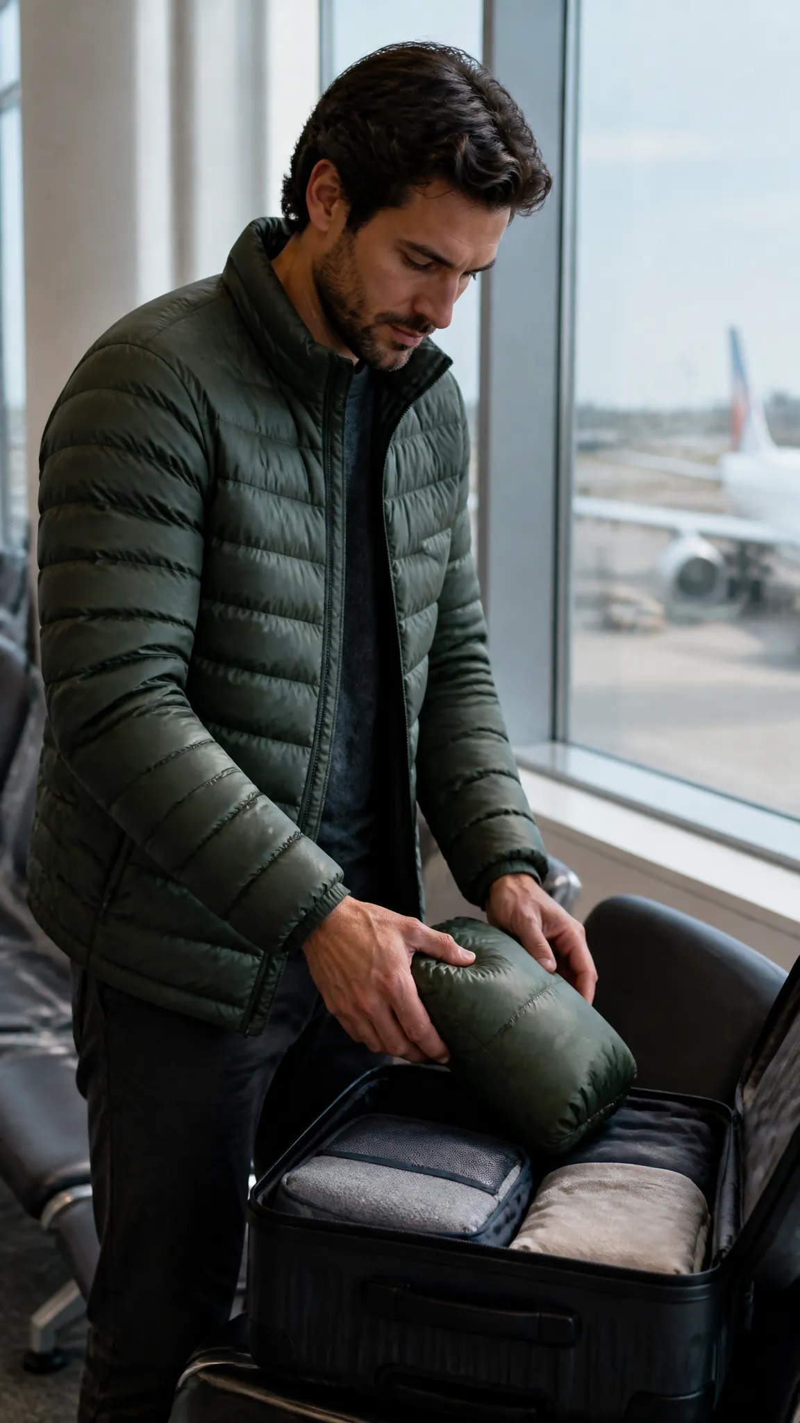 Packable Down Jacket for the Frequent Traveler