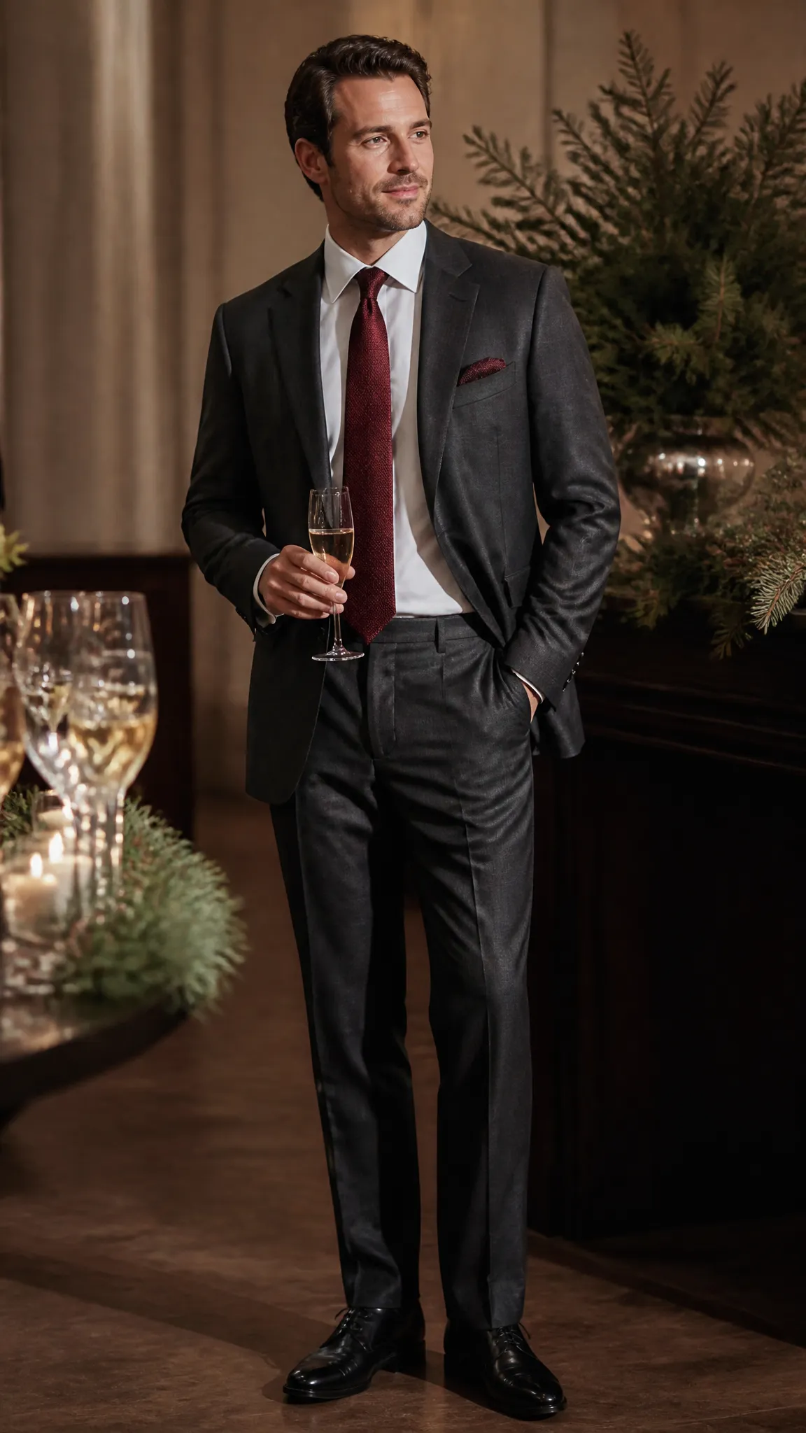 Dinner Suit With Festive Accessories