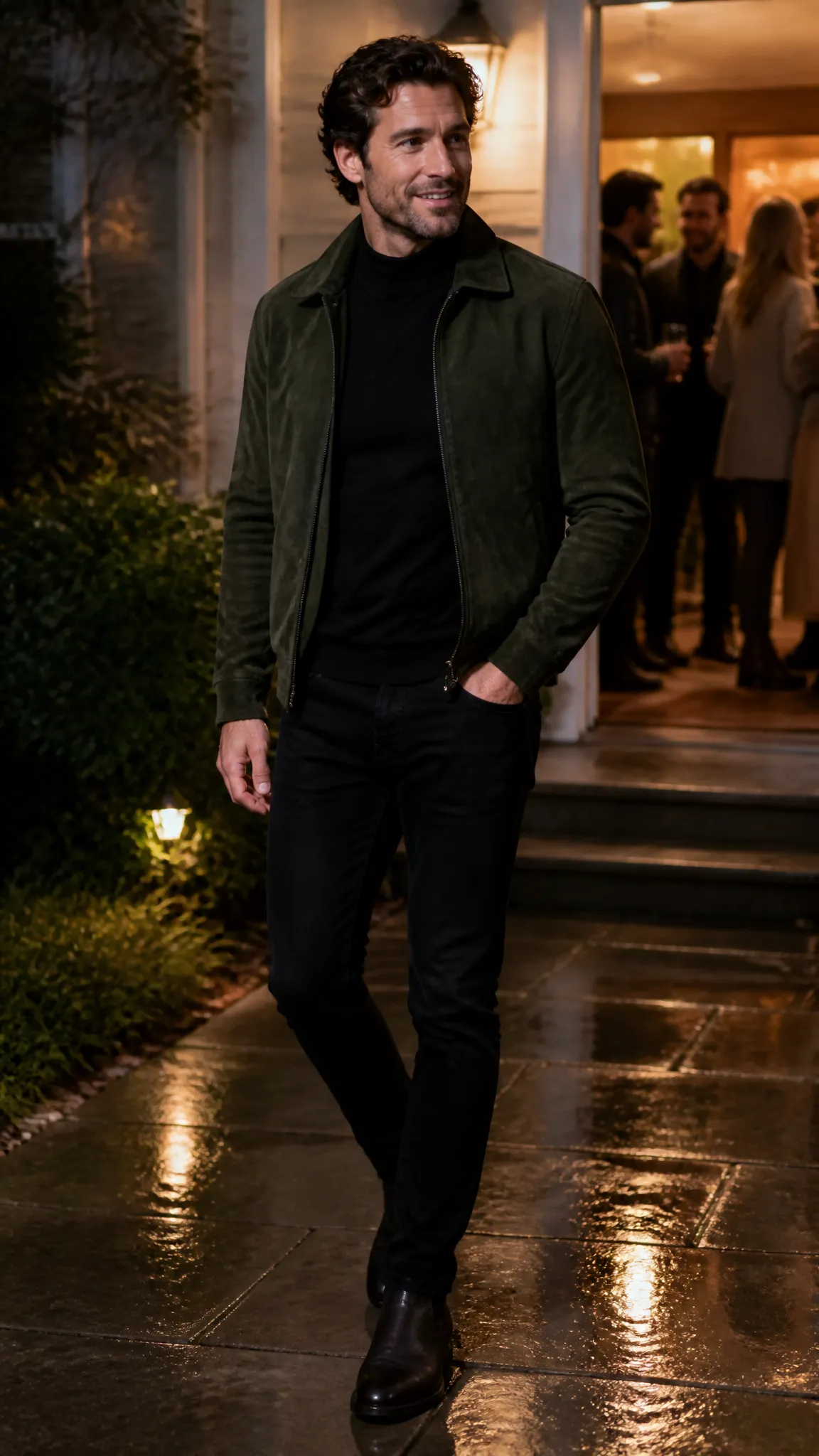 Black Jeans and a Suede Jacket