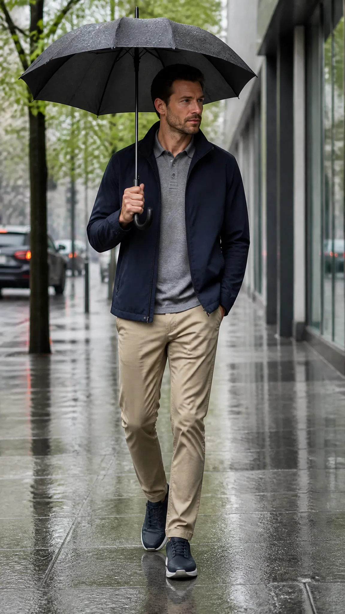 Softshell Jacket With Performance Chinos