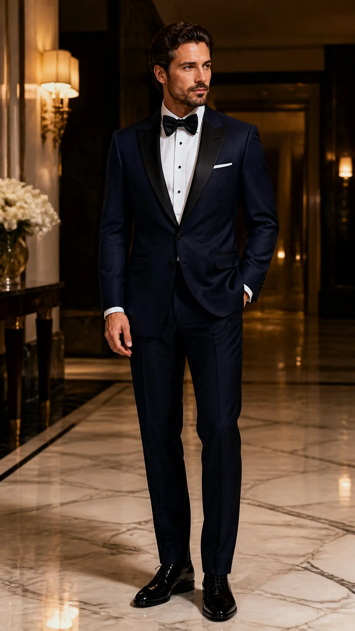 Midnight Tuxedo With a Modern Finish