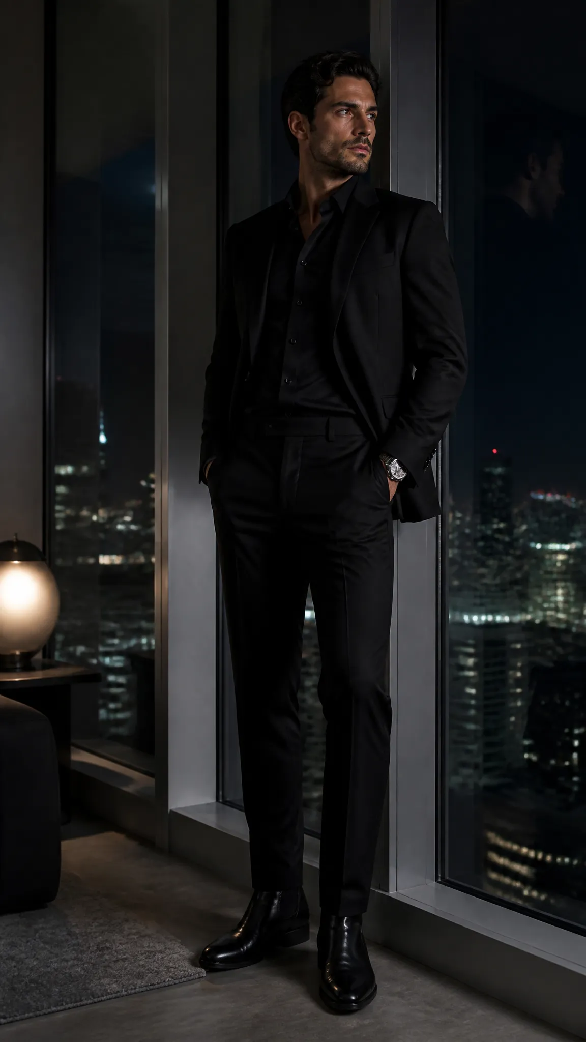 Monochrome Black Suit