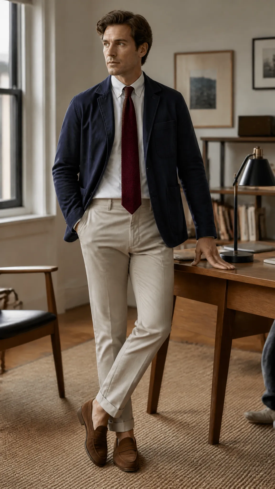 Chore Blazer With an OCBD and Tie