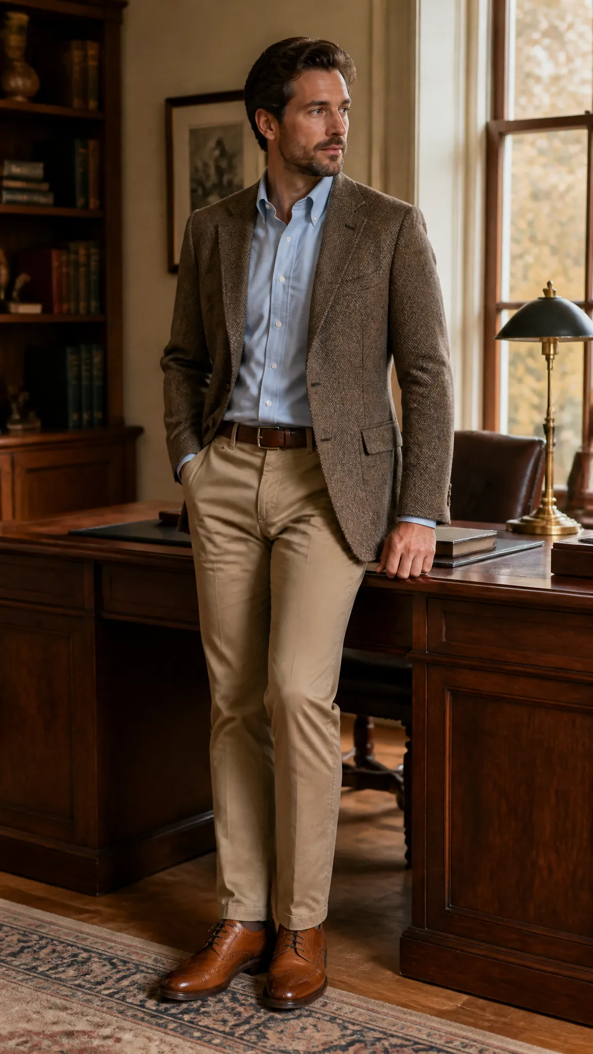 Tweed Sport Coat With Khaki Chinos