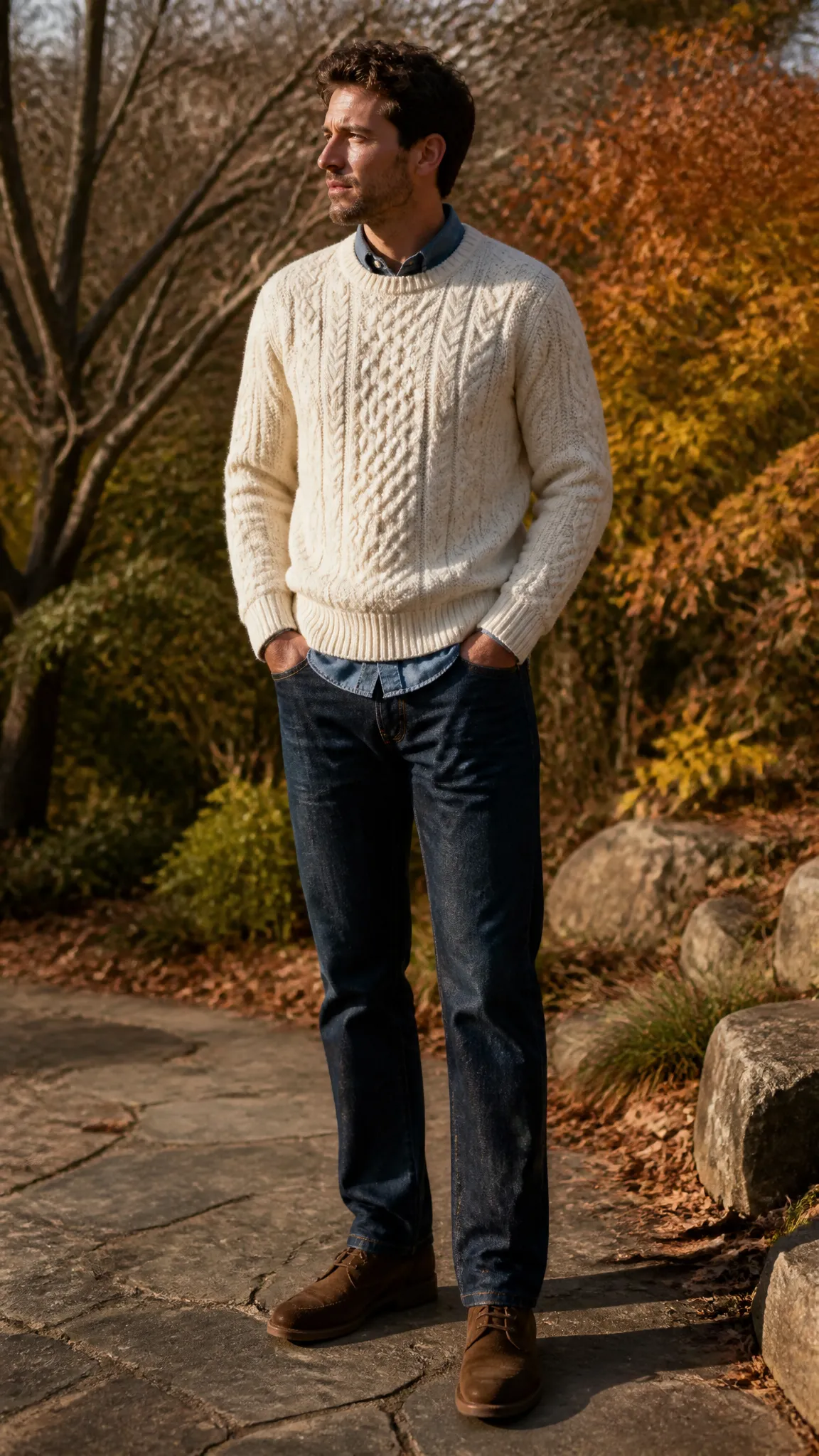 Cable-Knit Sweater