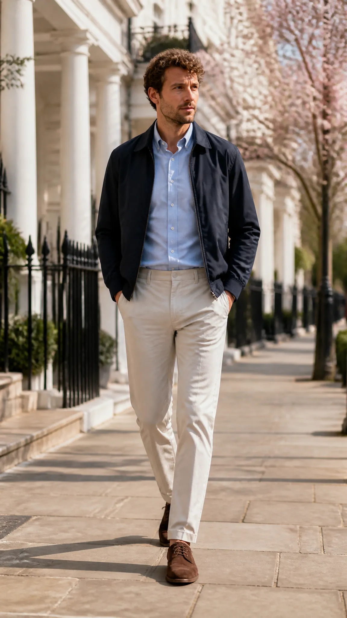 Oxford Shirt, Chinos, and a Lightweight Harrington